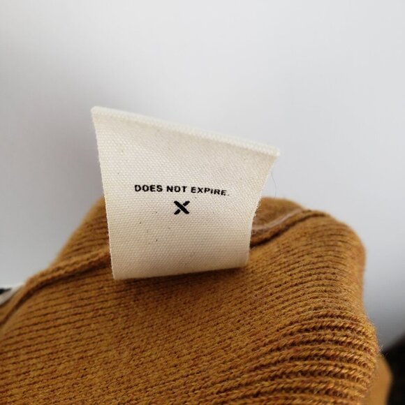 Alex Mill Chris Sweater Pants Pull On Merino Wool Blend Mustard Cropped Size L - Picture 7 of 7